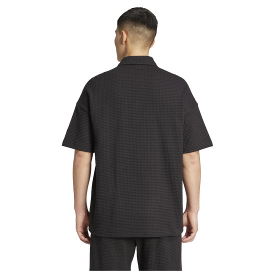 Adidas Ανδρική κοντομάνικη μπλούζα All SZN Waffle Knit Half-Zip Polo Adidas Ανδρική κοντομάνικη μπλούζα All SZN Waffle Knit Half-Zip Polo